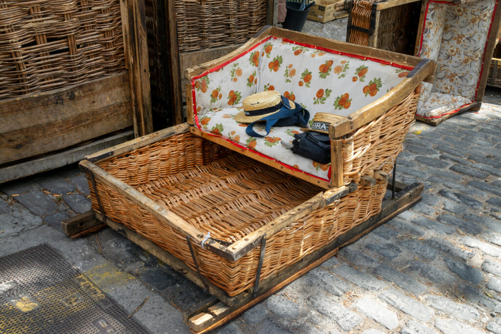 Funchal Toboggan or wicket basket sledge
